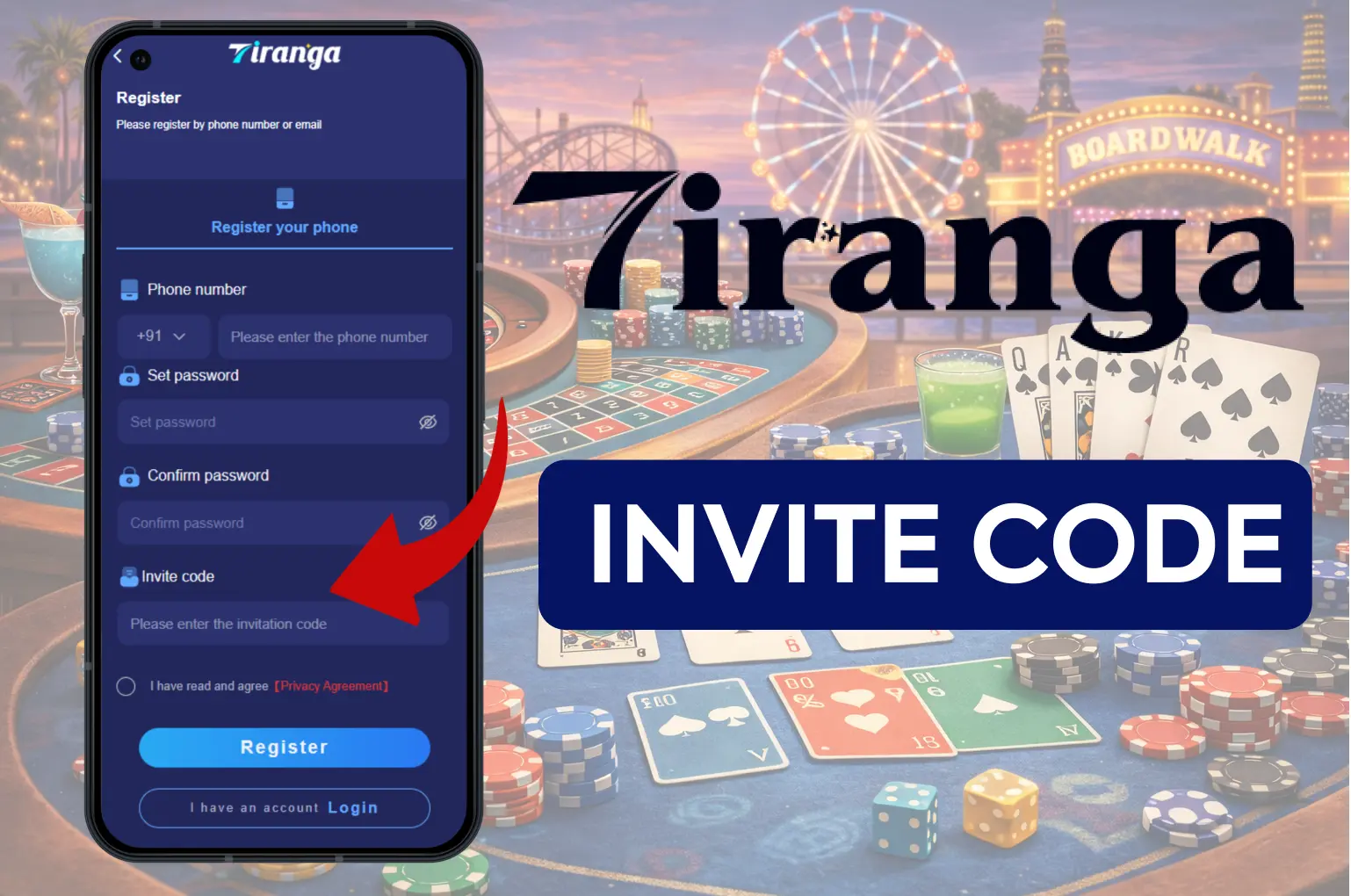 Tiranga Game Invite Code